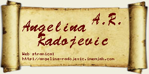 Angelina Radojević vizit kartica